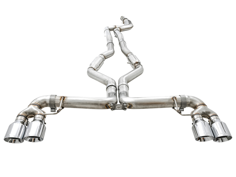 BMW 3 Series Performance Exhaust - AWE Tuning - Cat-Back Track Edition - Chrome Silver - `19-`27